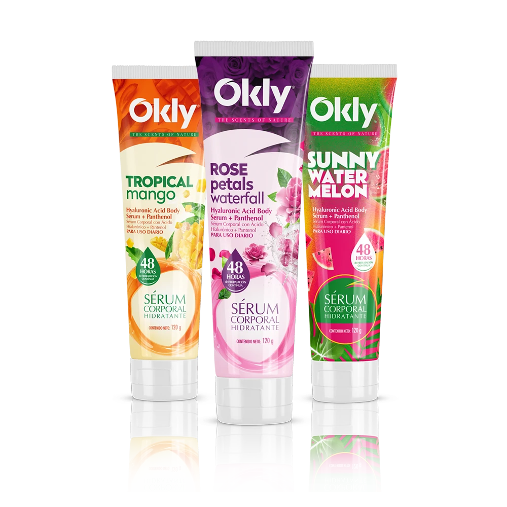 Presentaciones Body Serum OKLY