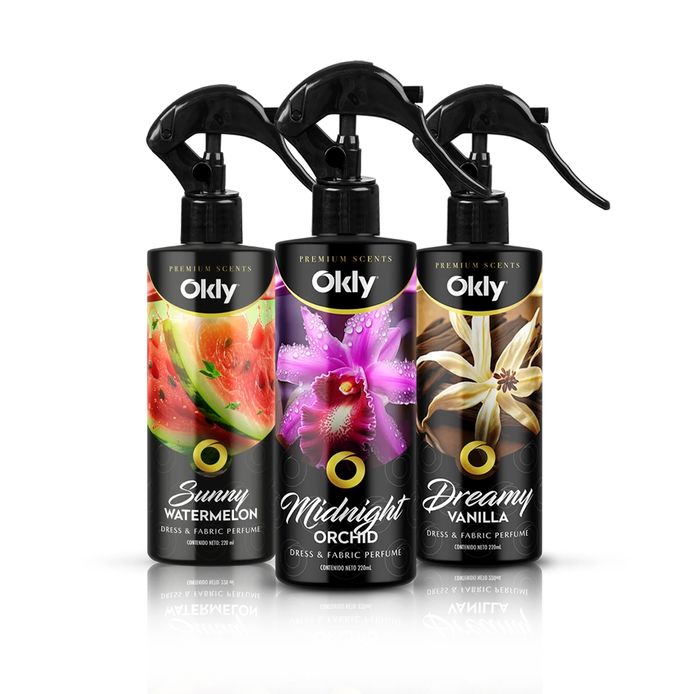 Presentaciones Dress & Fabric Perfume OKLY